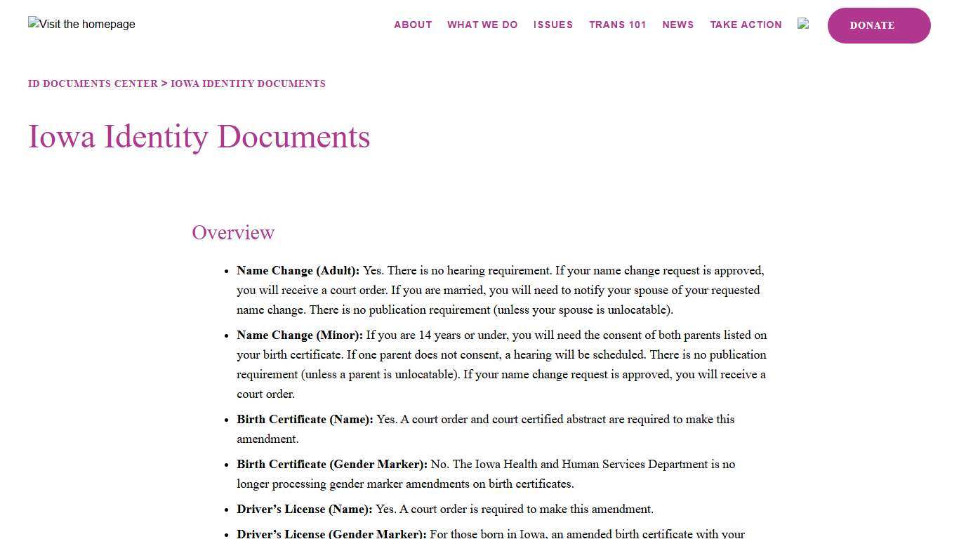 Iowa Identity Documents | A4TE